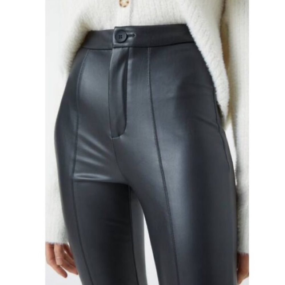 COPY - Faux leather flare pants